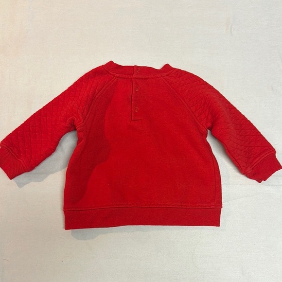 Calvin Klein Red sweatshirt with Black Lettering and kangaroo pocket - Picture 3 of 4